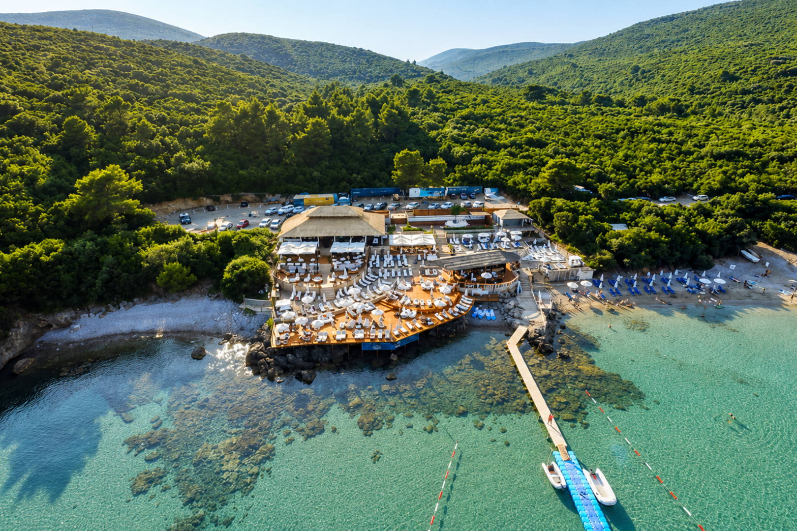 21's Almara Beach Club, a beach club in Kotor, Montenegro — photo 2