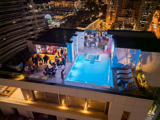 504 Rooftop Cocktail Bar, a restaurant in Budva, Montenegro