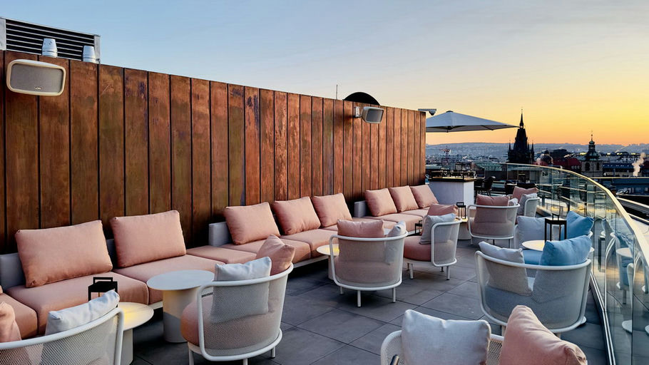 Above Rooftop, a restaurant in Prague, Czech Republic