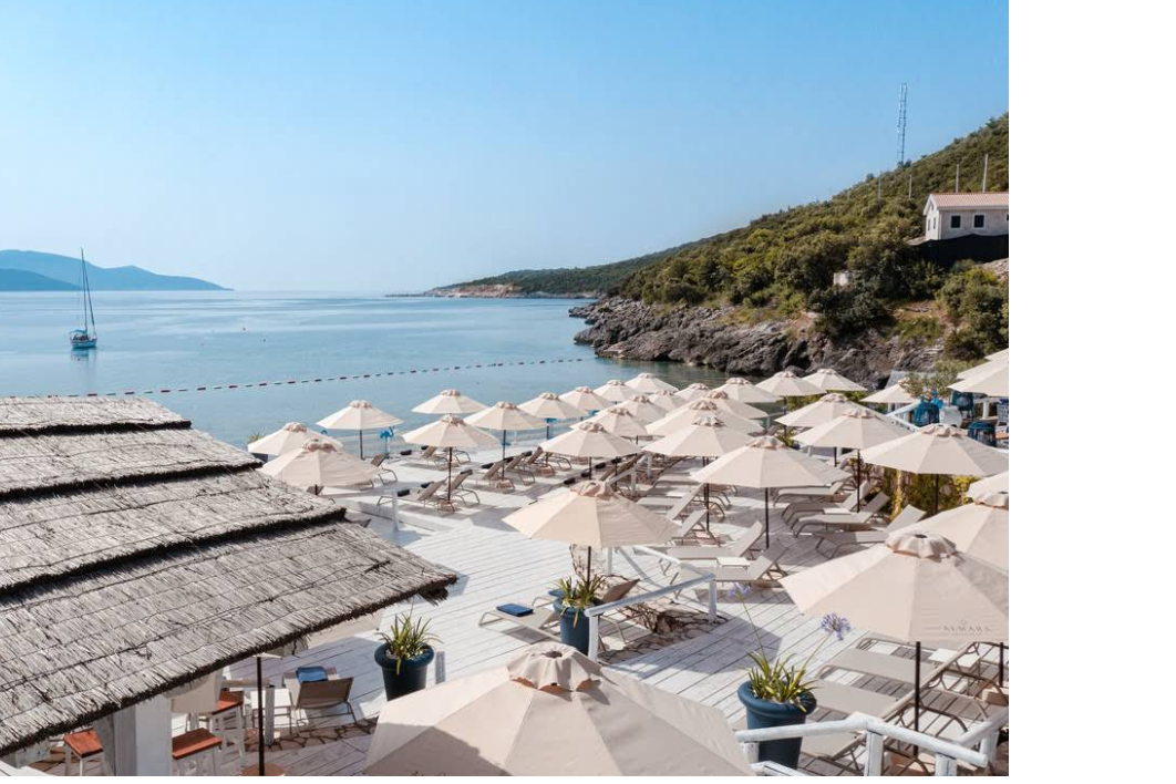 21's Almara Beach Club, a beach club in Kotor, Montenegro — photo 1