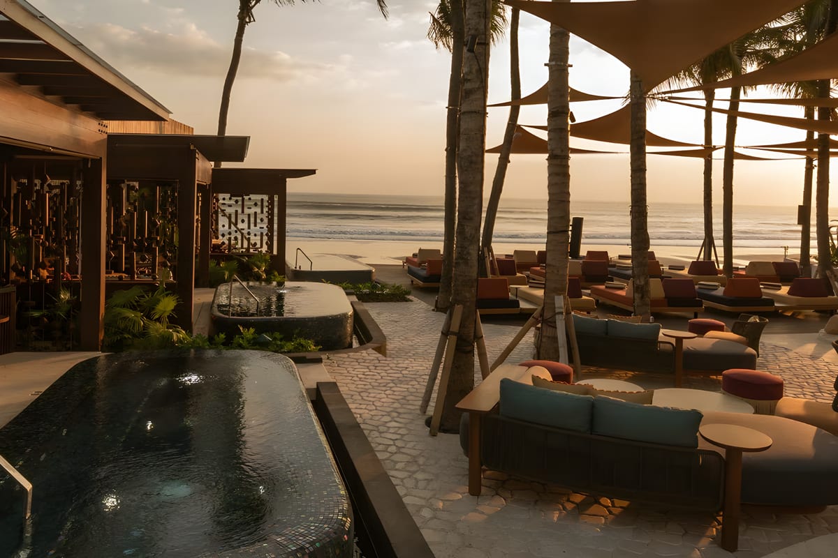 Alunê, a beach club in Bali, Indonesia