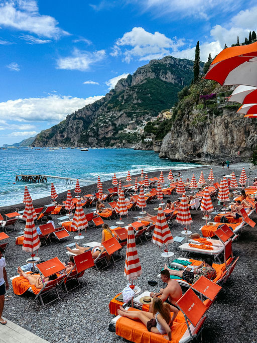 Arienzo Beach Club, a beach club in Amalfi Coast, Italy