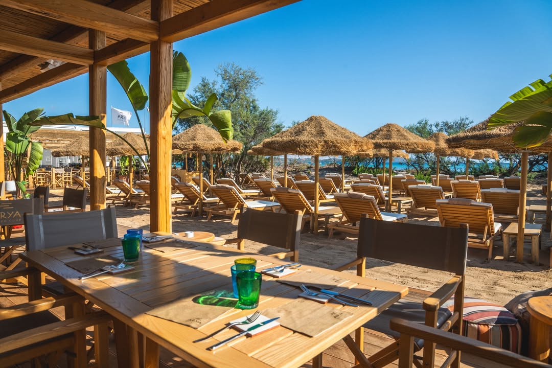 Arya Beach, a beach club in Sardinia, Italy