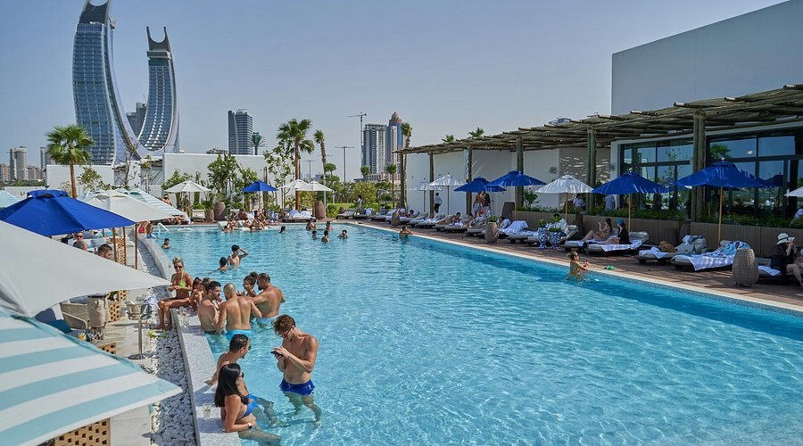 Bagatelle Beach, a night club in Doha, Qatar