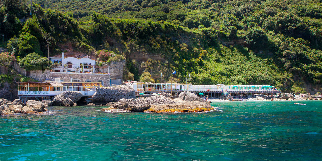 Bagni di Tiberio, a beach club in Capri, Italy