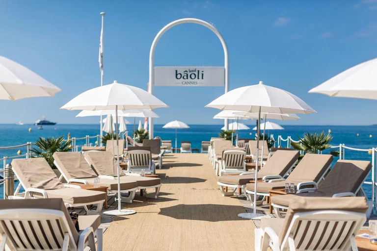 Baoli Beach, a beach club in Cannes, France