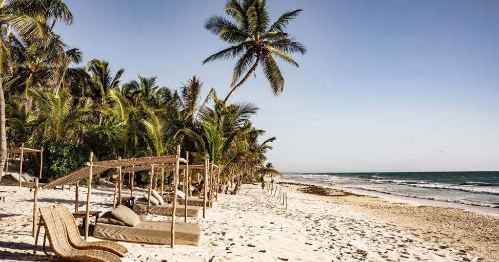 BE Beach, a beach club in Tulum, Mexico