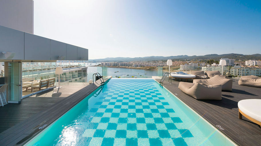 Belvue Rooftop Bar, a pool club in Marbella, Spain