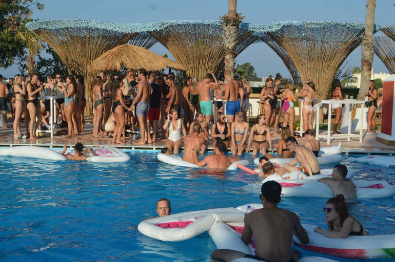 Black Amber Club, a night club in Kos, Greece
