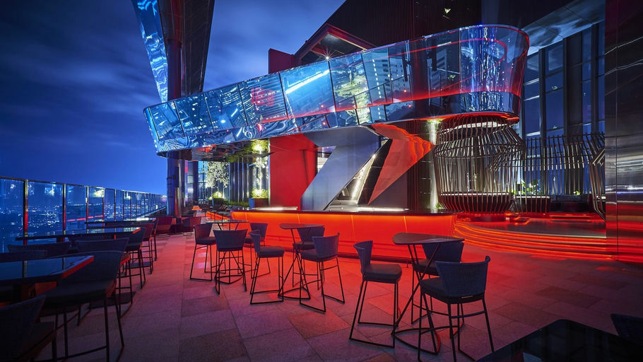 Blue at EQ, a rooftop in Kuala Lumpur, Malaysia