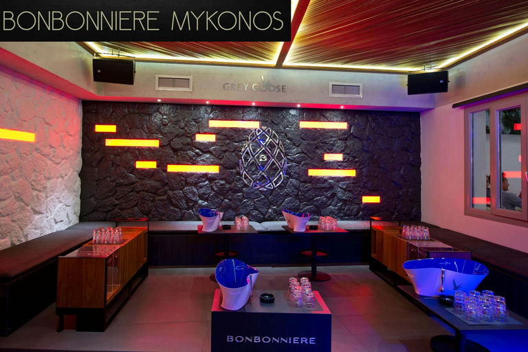 Bonbonniere, a open air in Mykonos, Greece