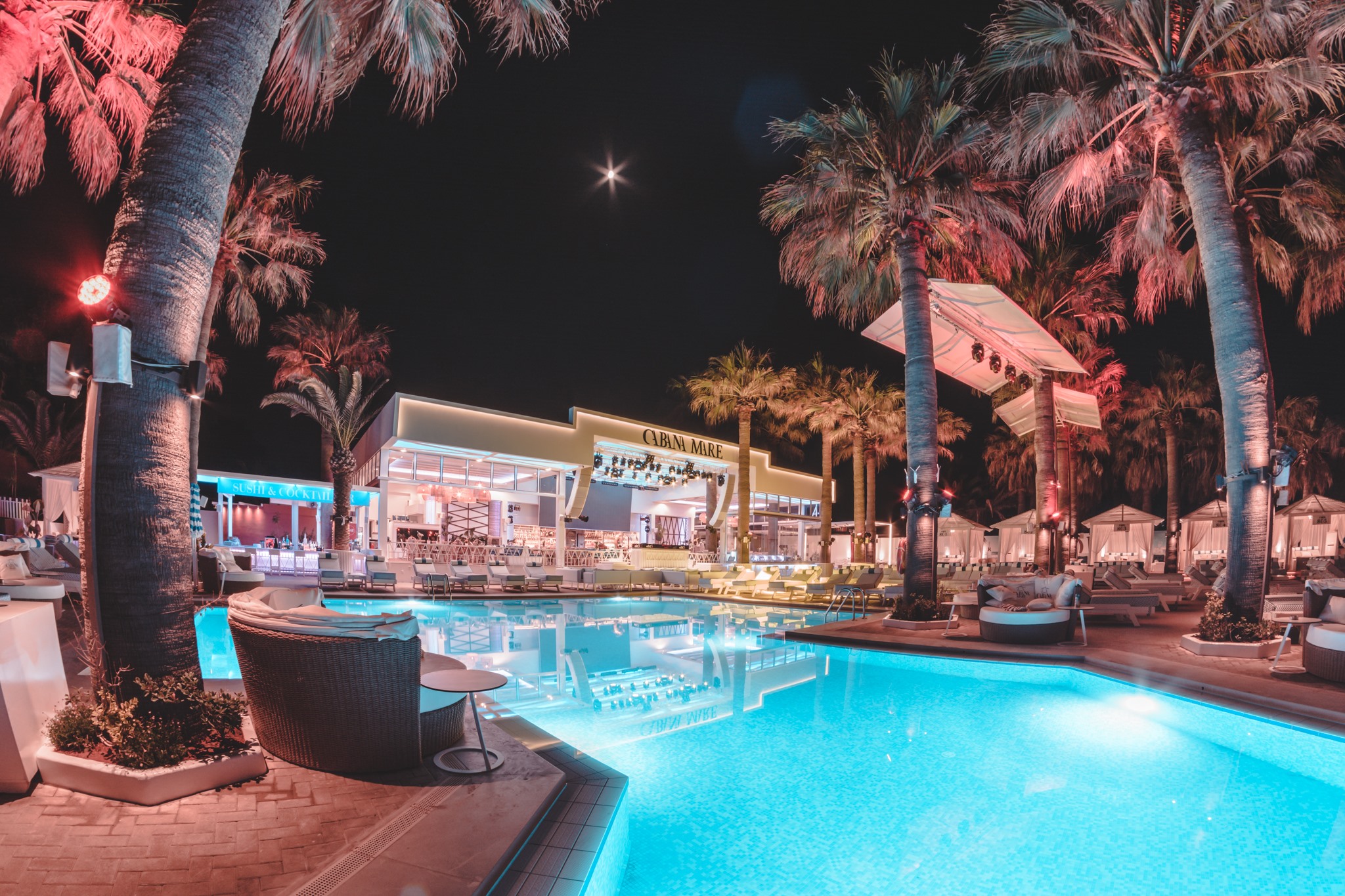 Cabana Mare Beach, a beach club in Crete, Greece