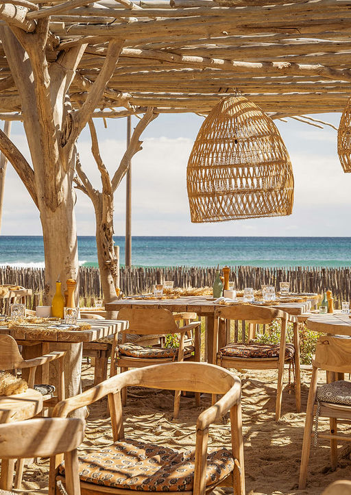 Cabane Bambou, a beach club in St. Tropez, France