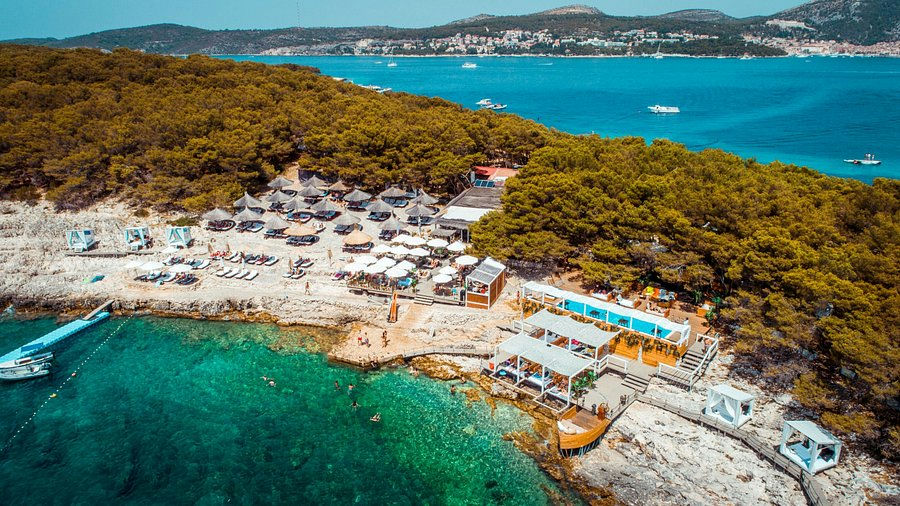 Carpe Diem Beach, a beach club in Hvar, Croatia