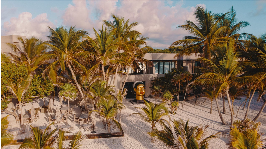 Casa Malca, a beach club in Tulum, Mexico