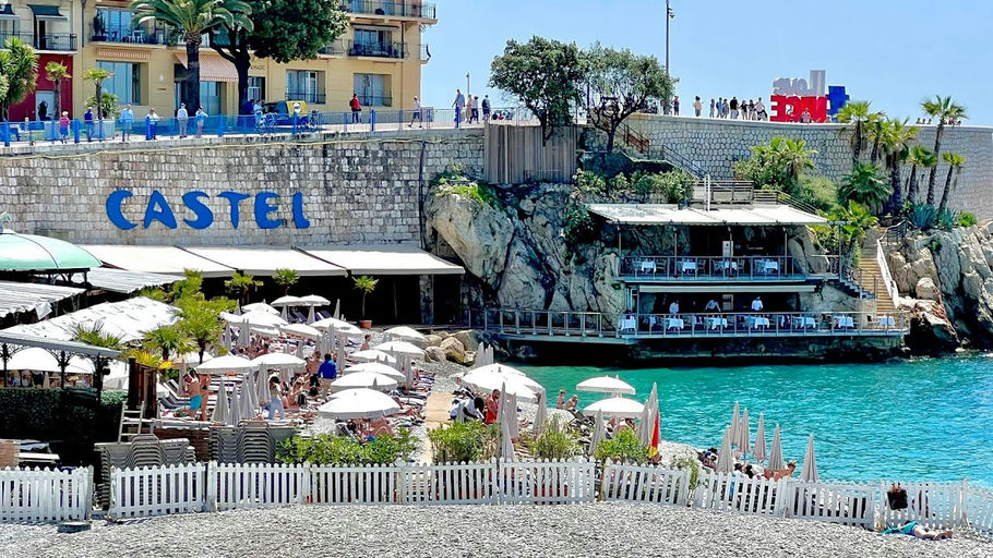 Castel Plage, a beach club in Nice, France