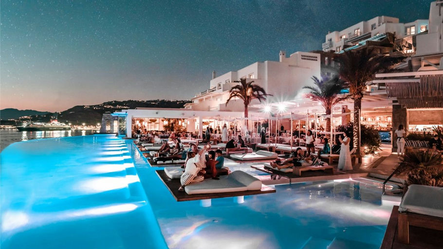 Cavo Tagoo, a bar in Santorini, Greece