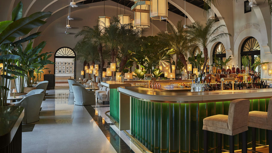 Champagne Bar at Four Seasons, a night club in Miami, USA