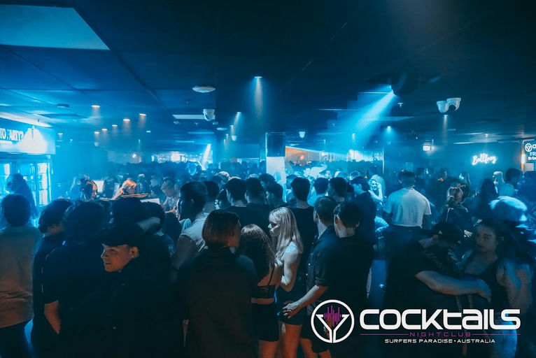 Cocktails, a night club in Gold Coast, Australia