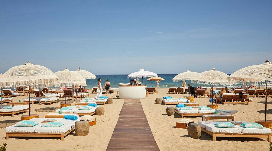 Coco Beach, a beach club in Ibiza, Spain