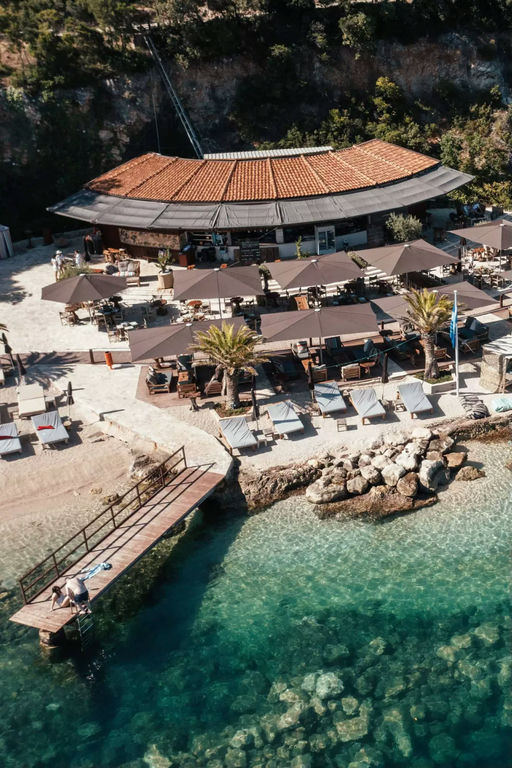 Coral Beach Club, a beach club in Dubrovnik, Croatia
