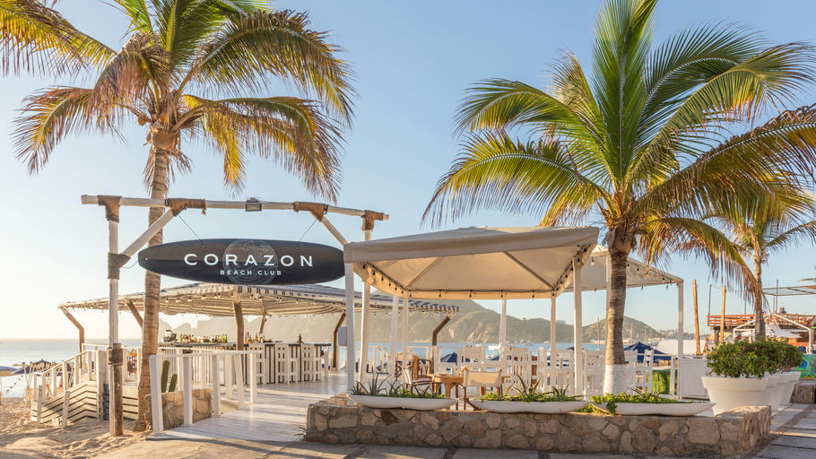 Corazón Beach Club, a restaurant in Cabo San Lucas, Mexico
