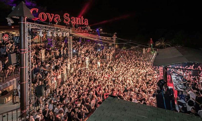 Cova Santa, a night club in Ibiza, Spain
