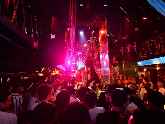 CRAZY LAND by CHEVAL, a night club in Osaka, Japan