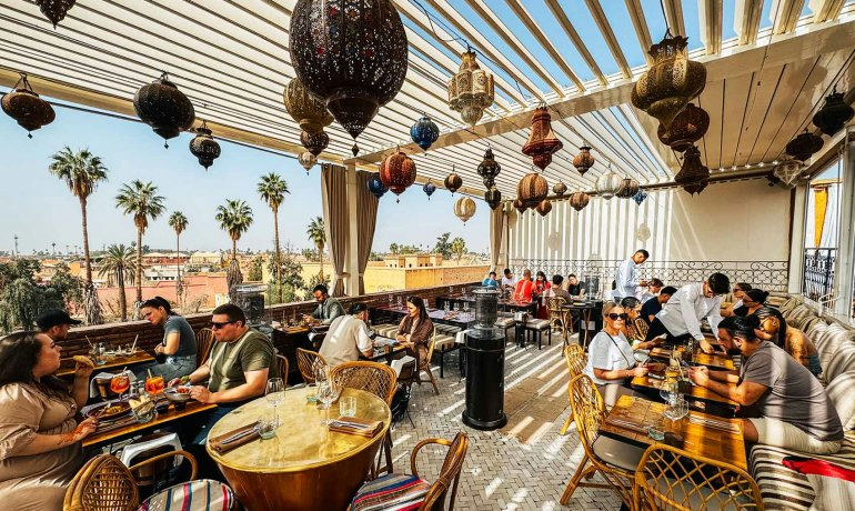Dardar Rooftop, a restaurant in Marrakech, Morocco