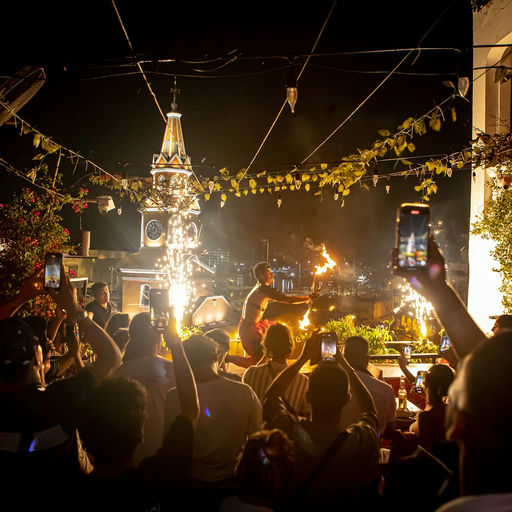 Eivissa, a night club in Cartagena, Colombia