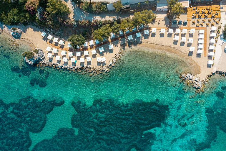 Emerald Beach Bar, a beach club in Corfu, Greece