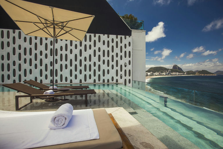 Emiliano Rooftop, a pool club in Rio de Janeiro, Brazil