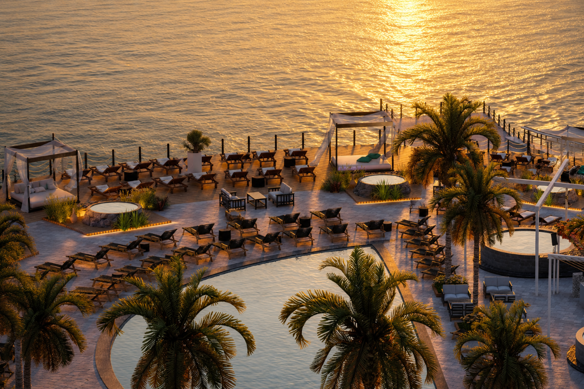 Gaia By The Sea, a beach club in Kaslik, Lebanon — photo 1