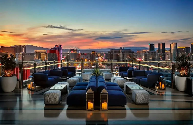 Ghostbar, a lounge in Las Vegas, USA
