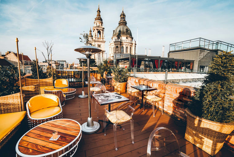 High Note SkyBar at The Aria Hotel, a bar in Budapest, Hungary