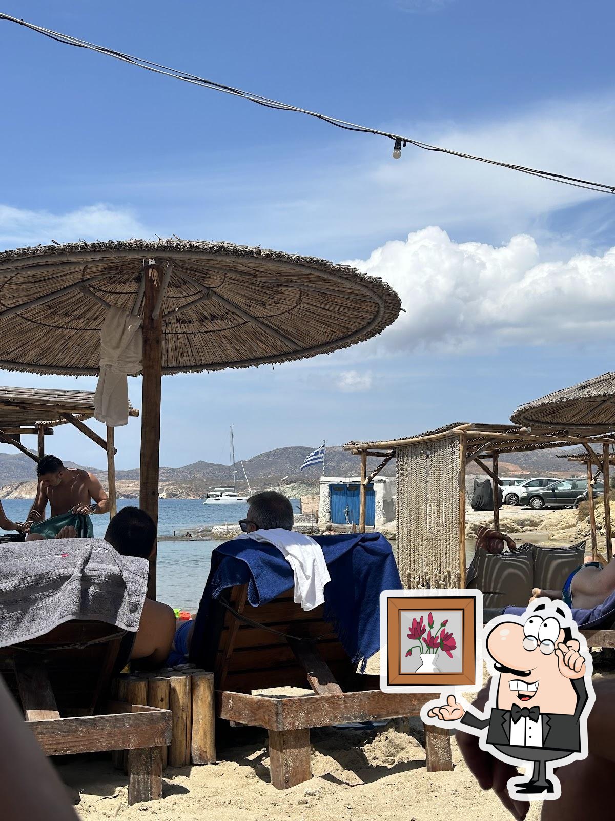 Hitana Beach Bar, a bar in Milos, Greece