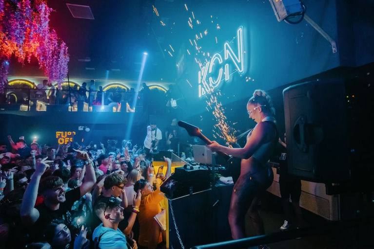 Ikon Club, a night club in Zakynthos, Greece