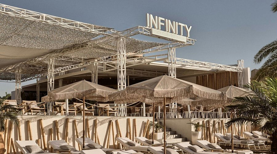 Infinity Beach, a beach club in Zakynthos, Greece