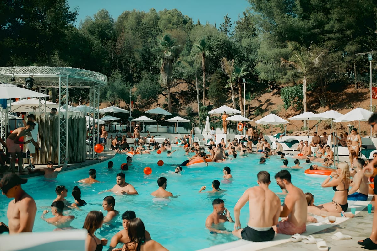 Isla Pool Club, a pool club in Málaga, Spain