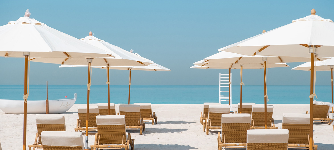 Kai Beach, a beach club in Abu Dhabi, UAE