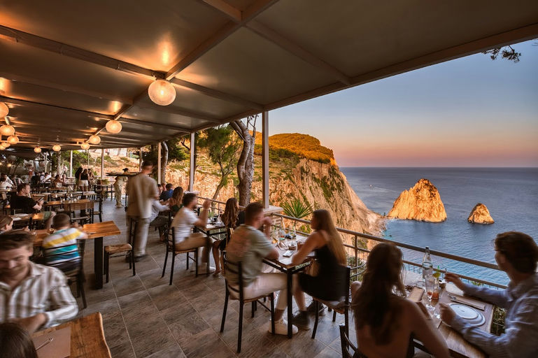 Keri Lighthouse, a restaurant in Zakynthos, Greece