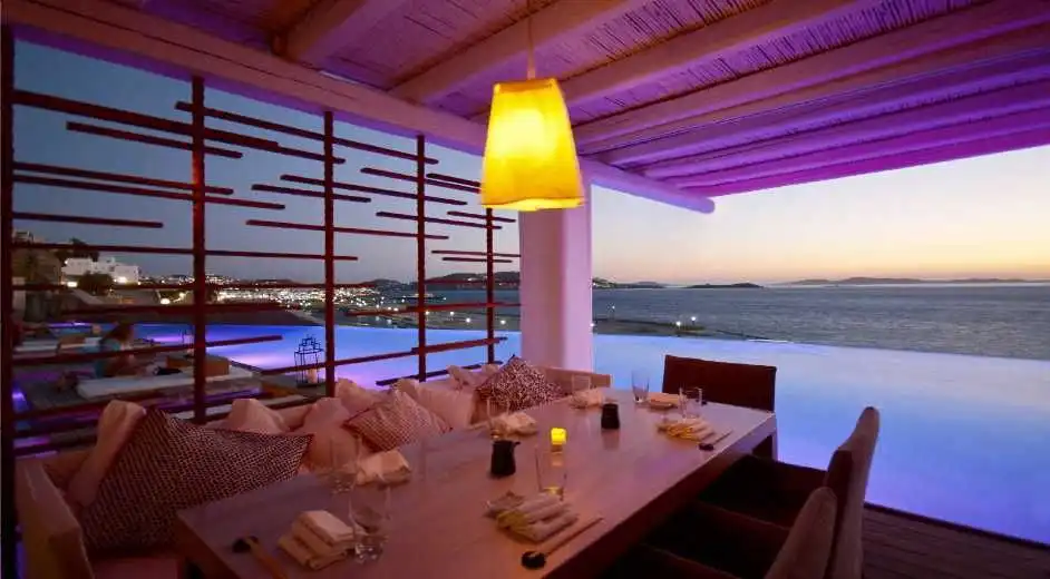 Kiku, a restaurant in Mykonos, Greece