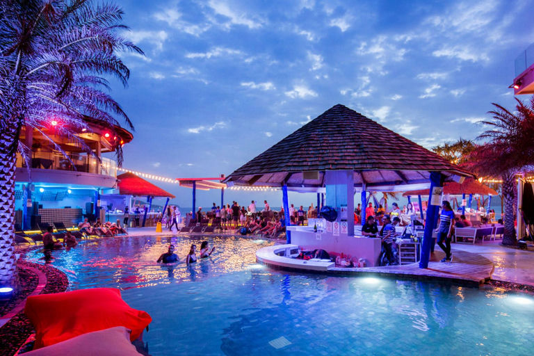 Kudo Beach Club, a beach club in Phuket, Thailand