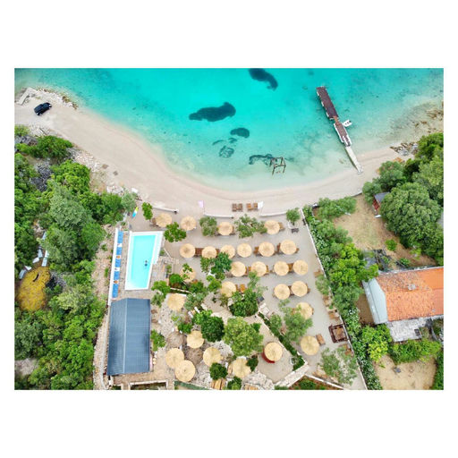 La Banya Beach Club, a beach club in Korčula, Croatia