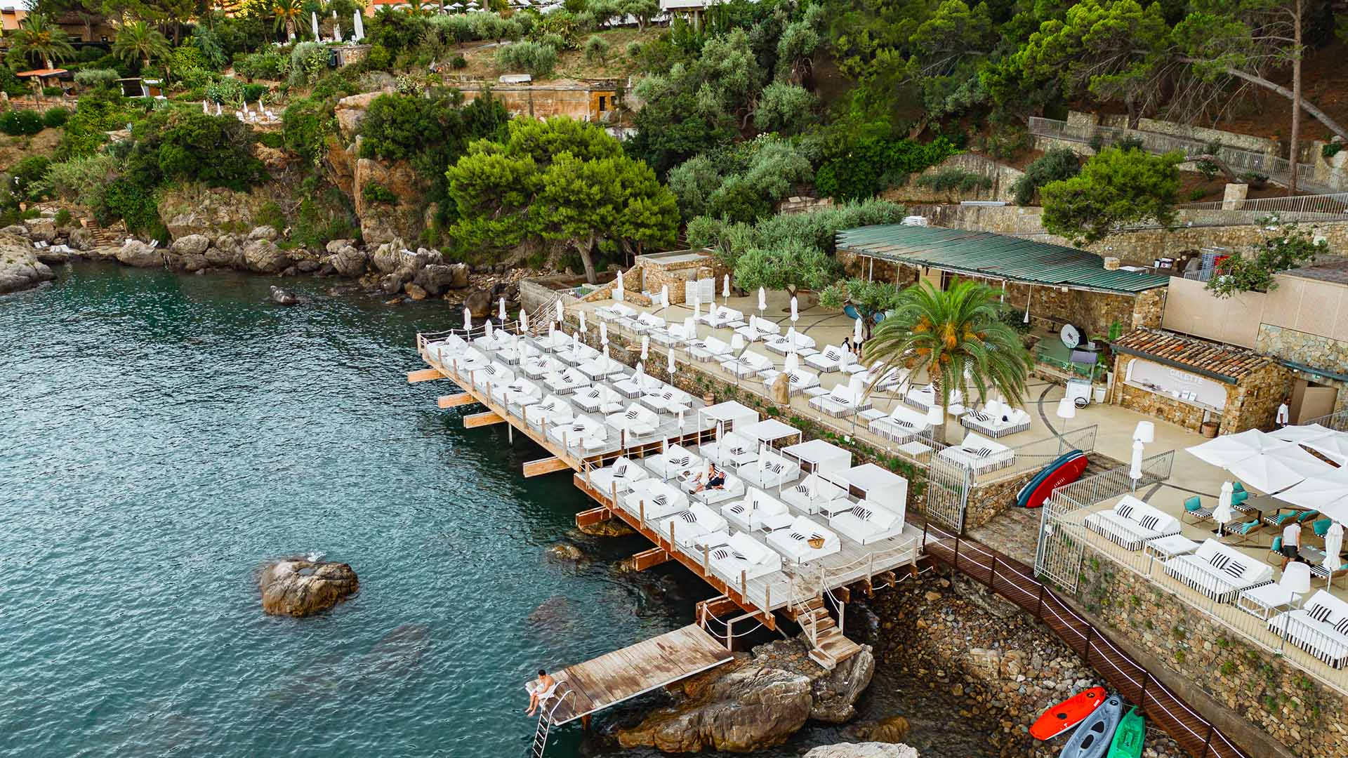 La Calette Reef, a beach club in Sicily, Italy