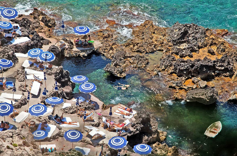 La Fontelina, a beach club in Capri, Italy