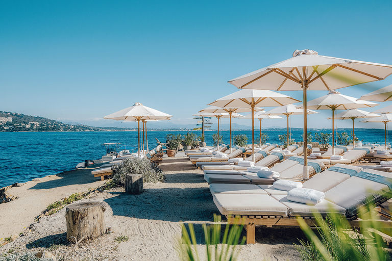 La Guérite, a beach club in Cannes, France