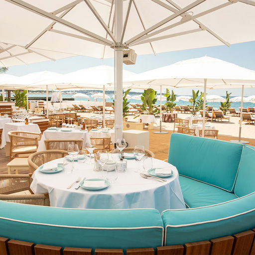 La Môme Plage, a beach club in Cannes, France