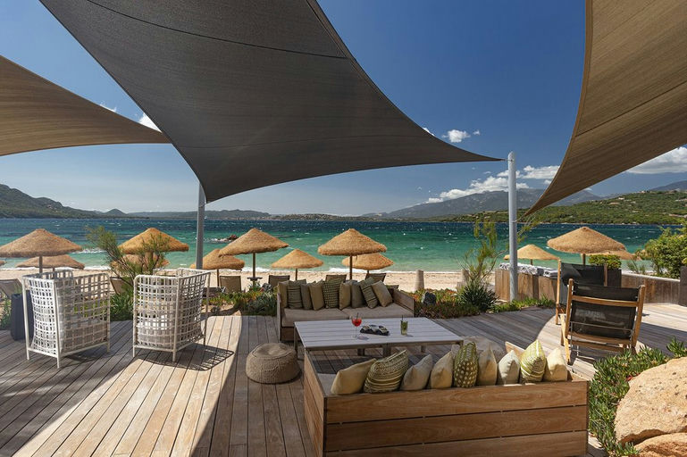 La Plage Casadelmar, a beach club in Corsica, France
