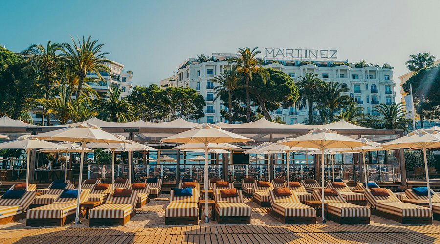La Plage du Martinez at Hyatt, a beach club in Cannes, France